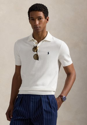 Polo Ralph Lauren COTTON POLO COLLAR JUMPER - Polo majica - deckwash white