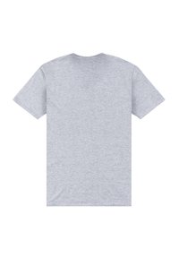 Camiseta gris de manga corta hecha de una suave mezcla de algodón. Diseño simple y sin adornos con cuello redondo clásico y dobladillo recto.