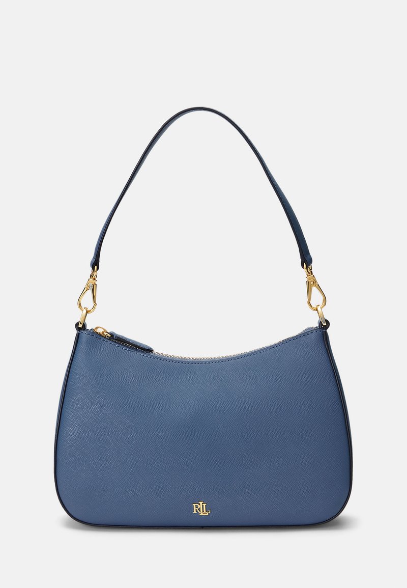 Lauren Ralph Lauren CROSSHATCH LEATHER MEDIUM DANNI BAG - Ručna torba - pale azure