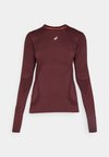 ROAD SEAMLESS TOP - Long sleeved top - rubble red