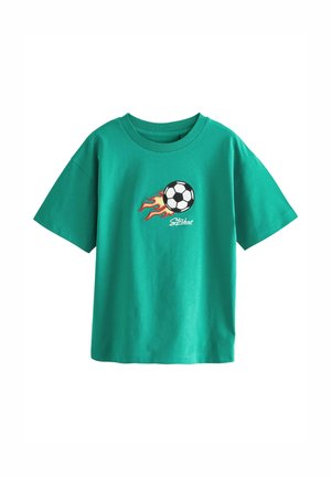 EMBROIDERED - Marškinėliai su spaudiniu - green football