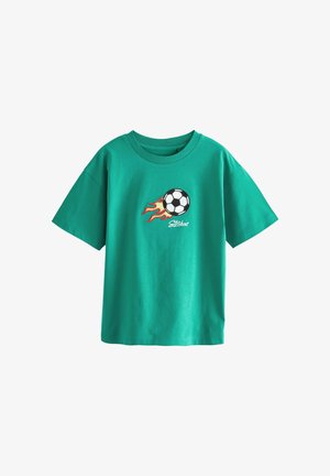 Next EMBROIDERED - T-shirt med print - green football