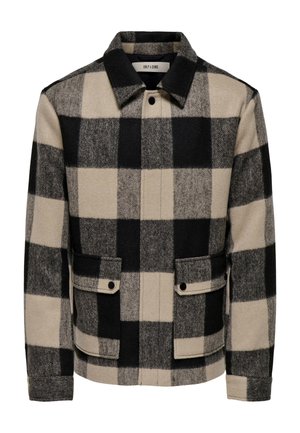ONSCONNOR LIFE CHECK JACKET - Allvädersjacka - silver lining