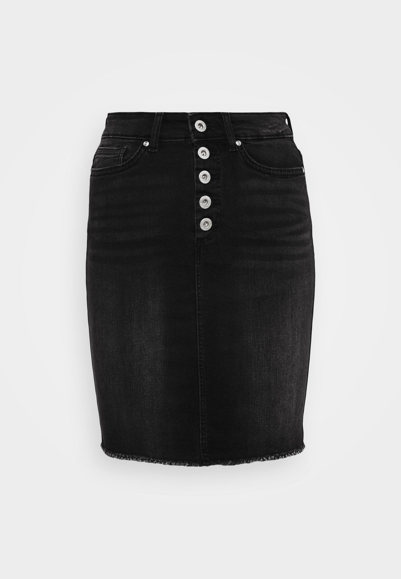 Only Minirok zwart denim/blackdenim