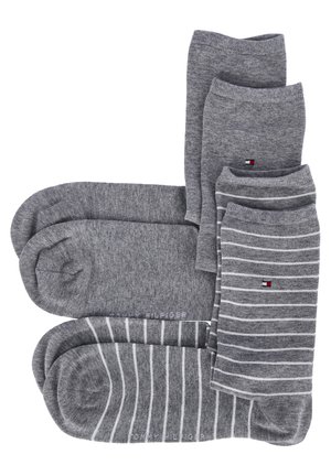 Socken - grau- weiß