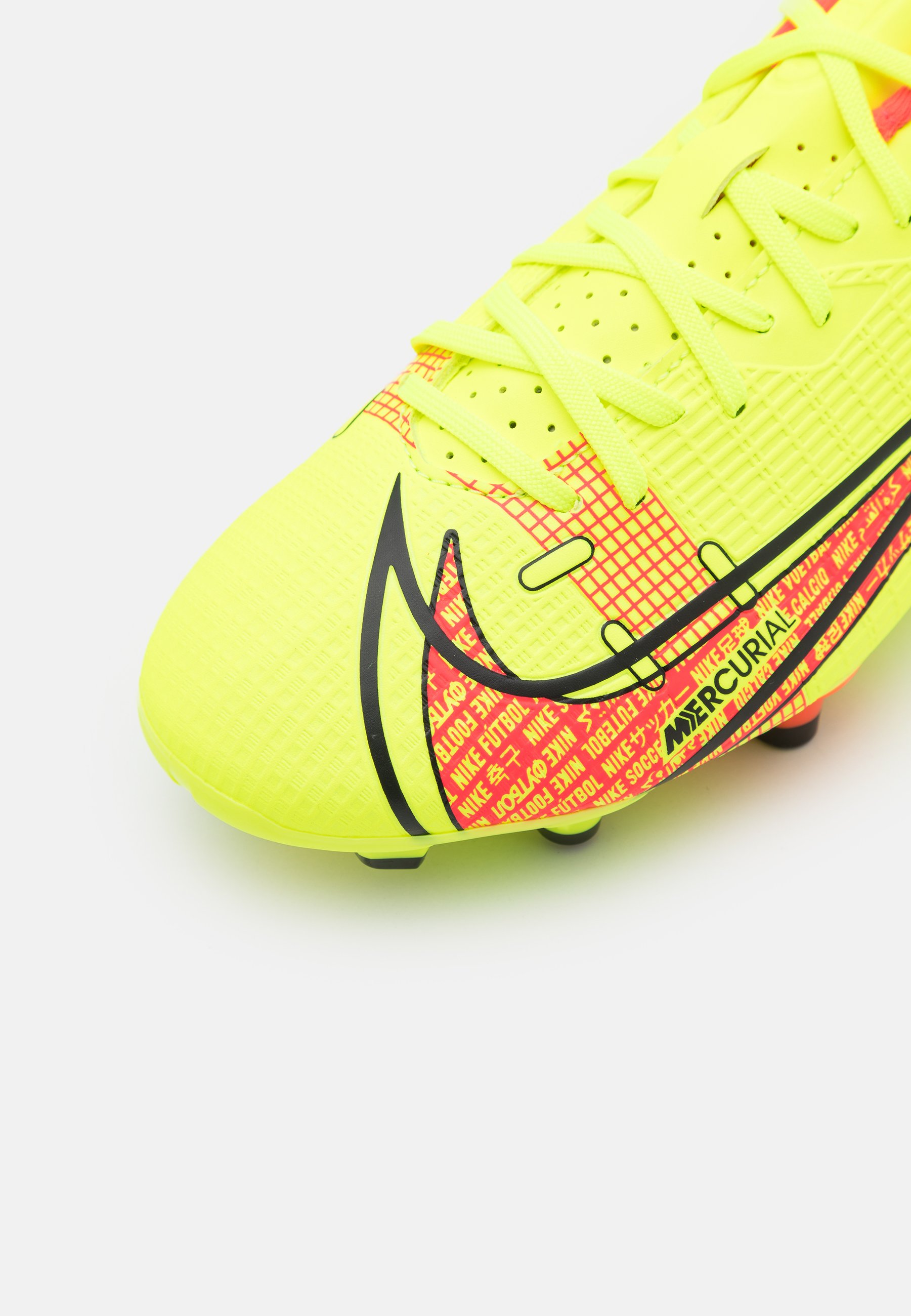 Nike Performance JR MERCURIAL VAPOR 14 ACADEMY FG/MG UNISEX - Botas de  fútbol con tacos - volt/bright crimson/amarillo neón - Zalando.es