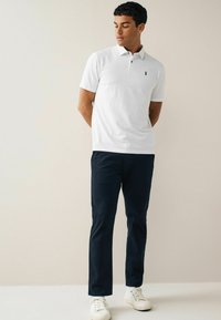 Next THREE PACK - Pólóing - white geo navy blue stripe teal blue