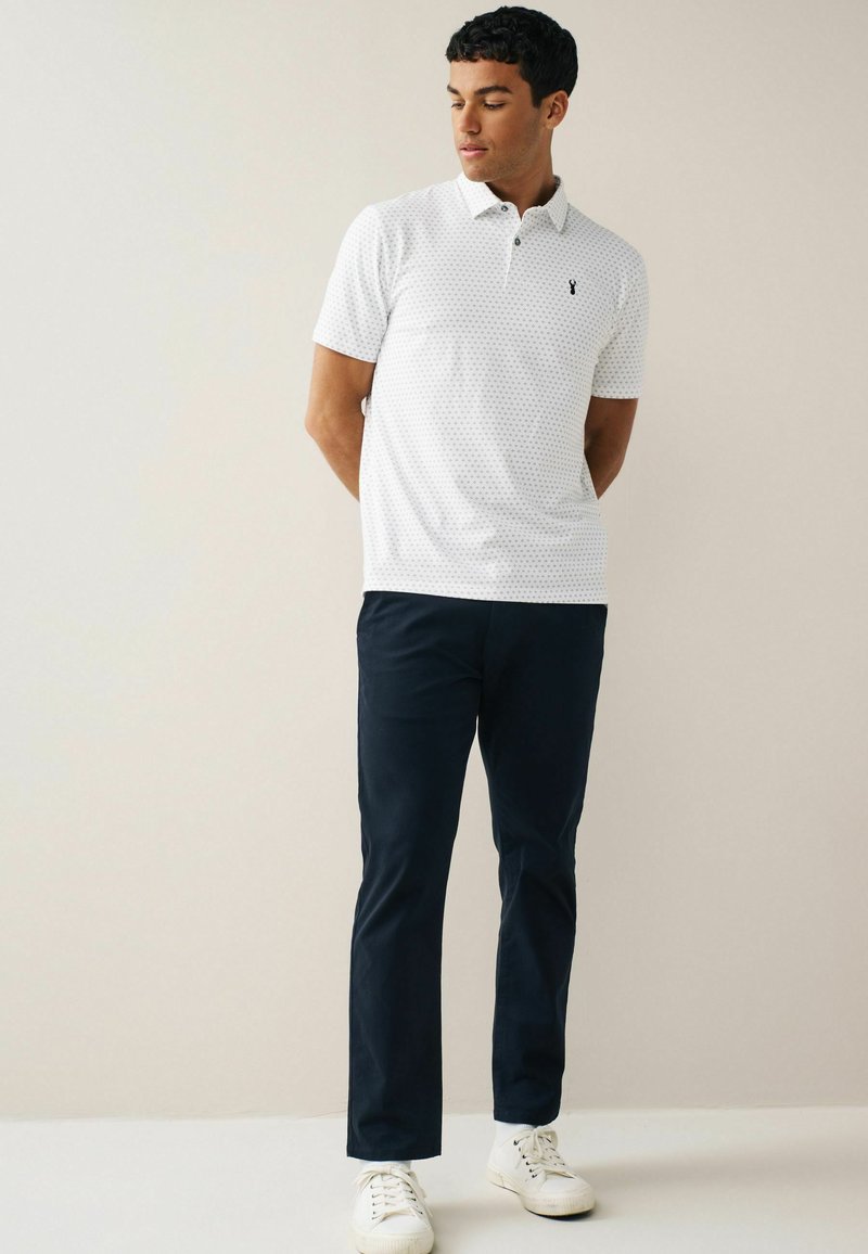Next THREE PACK - Pólóing - white geo navy blue stripe teal blue