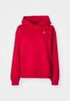 JORDAN BROOKLYN FLEECE - Hoodie - gym red/white