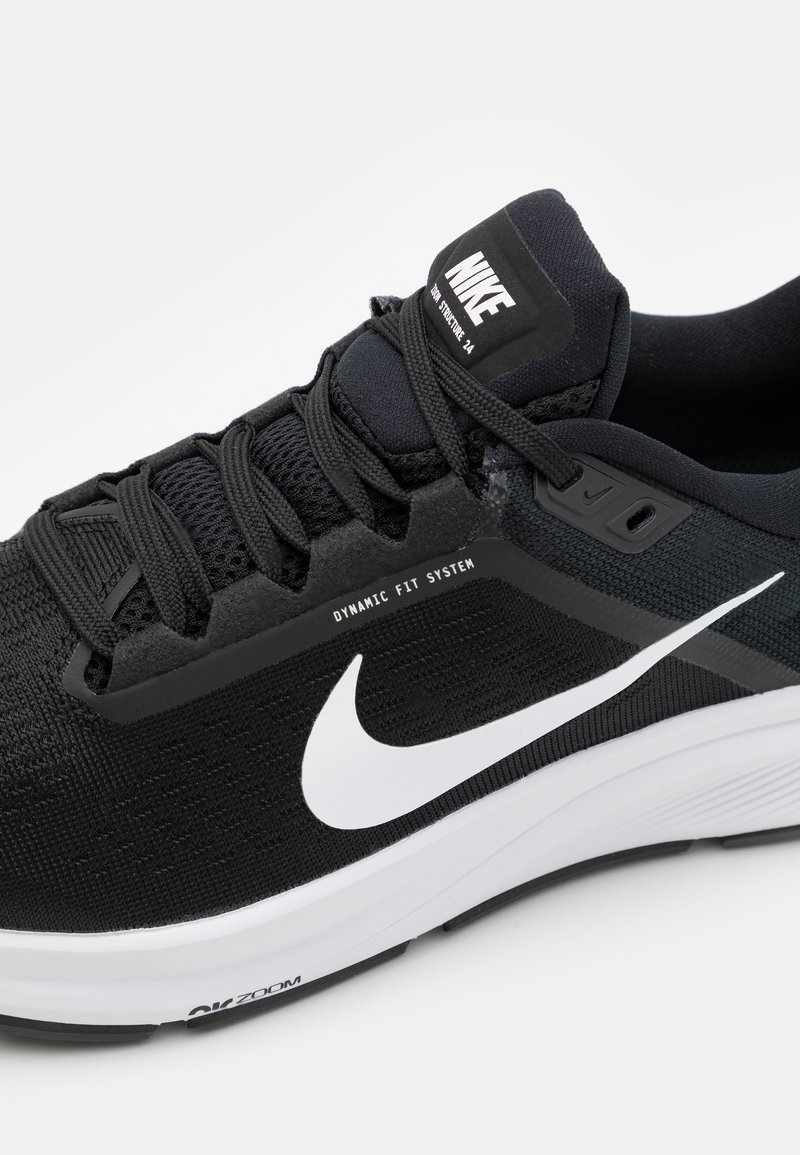 Nike Performance STRUCTURE 24 Zapatillas de running estables - black/white/negro - Zalando.es