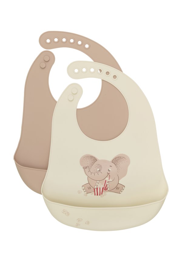 2-PACK - Lätzchen - warm taupe