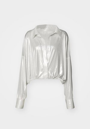 Norma Kamali SUPER OVERSIZED BOYFRIEND - Blouse - pearl