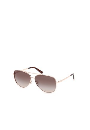 Sunglasses - shiny rose gold gradient brown