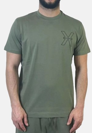 LOGATO - T-shirt con stampa - green
