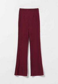 Bershka Tygbyxor - dark red