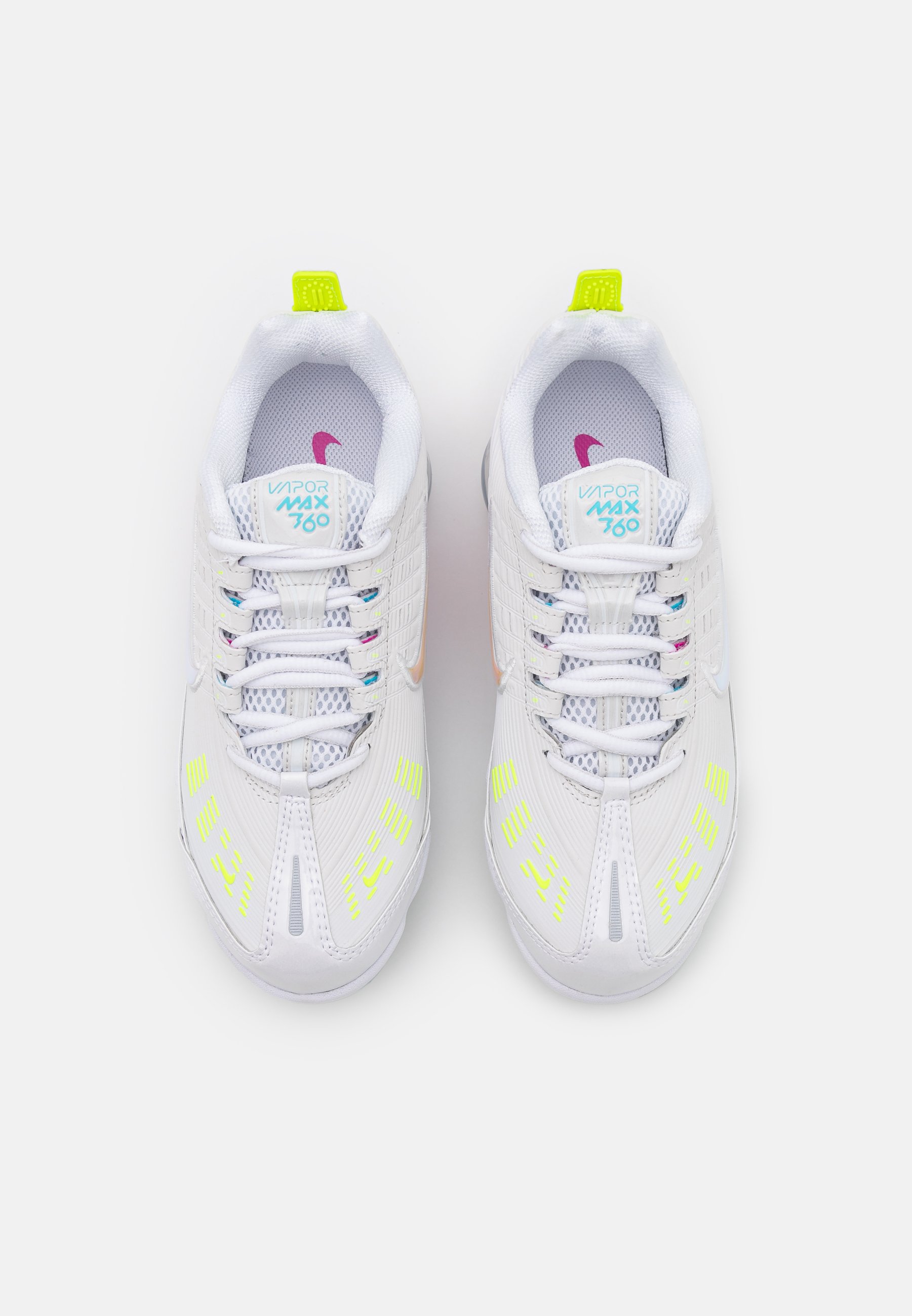 Nike Sportswear AIR MAX VAPORMAX 360 - Baskets basses - platinum tint/fire  pink/white/volt/baltic blue/metallic silver/blanc - ZALANDO.FR