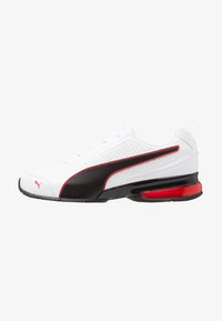 Selected, white/black/flame scarlet