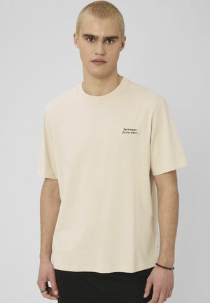T-shirt basique - blanc cassé