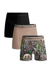 MUCHACHOMALO 3-PACK SOLID - Uske bokserice - print beige black