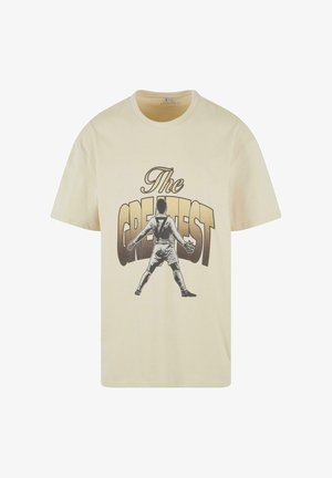 Upscale by Mister Tee, GREATEST HEAVY - Trükipildiga T-särk - sand