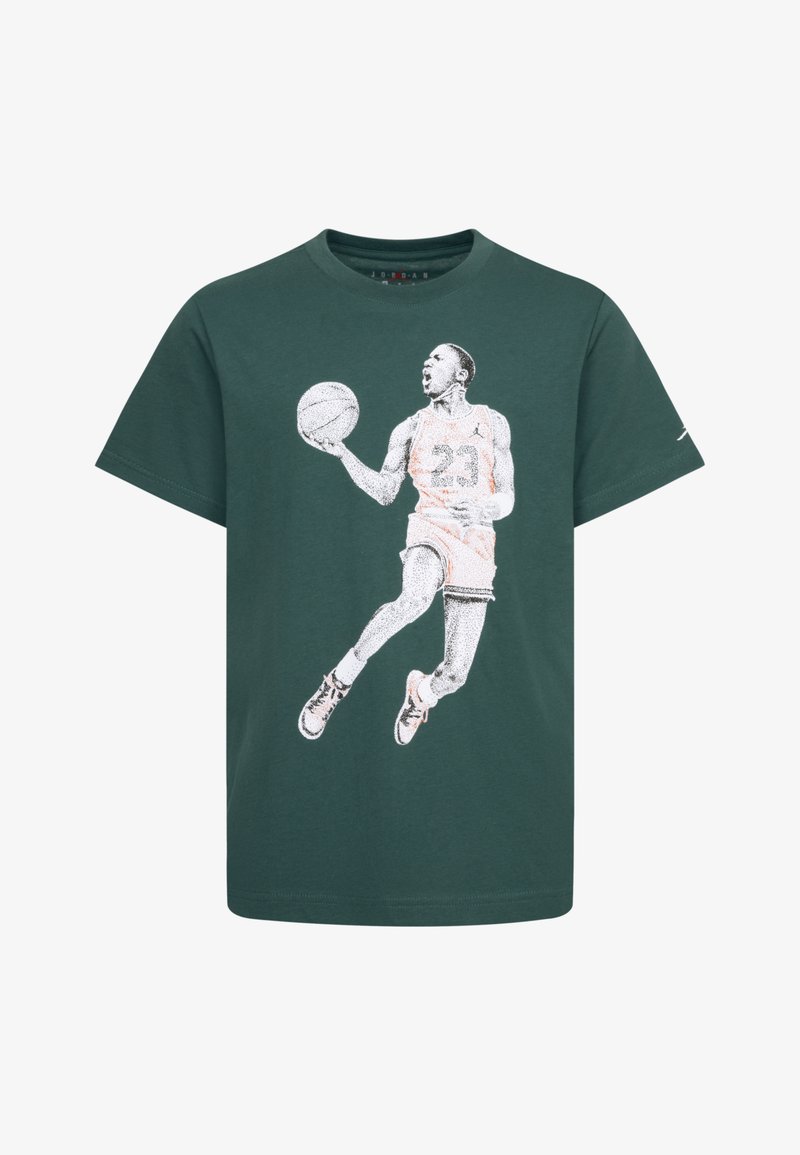 Jordan AIR JORDAN DOTS TEE - T-shirt imprimé - oxidized green