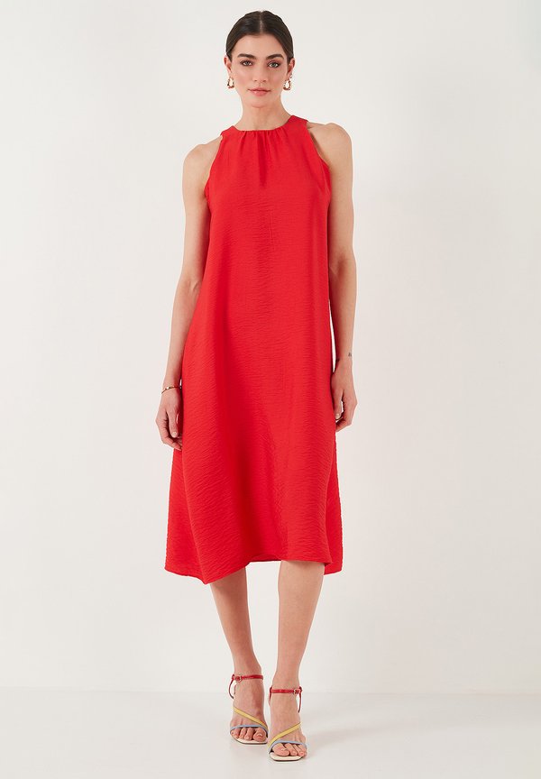 REGULAR FIT - Freizeitkleid - coral