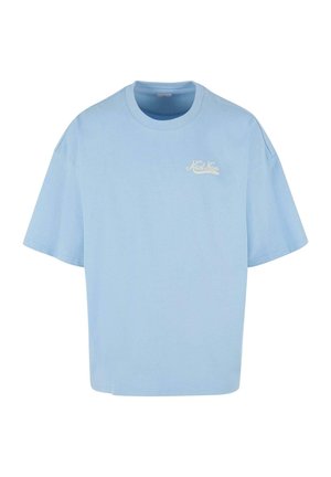 SIGNATURE HEAVY BOXY DINER - T-SHIRT PRINT - T-shirt con stampa - light blue