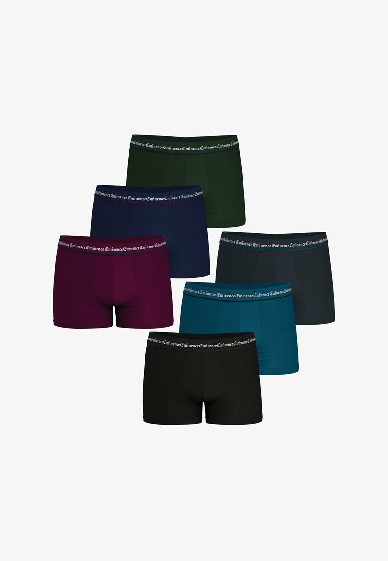 Eminence LOT DE 6 - Boxers - bordeaux marine vert noir gris bleu gris