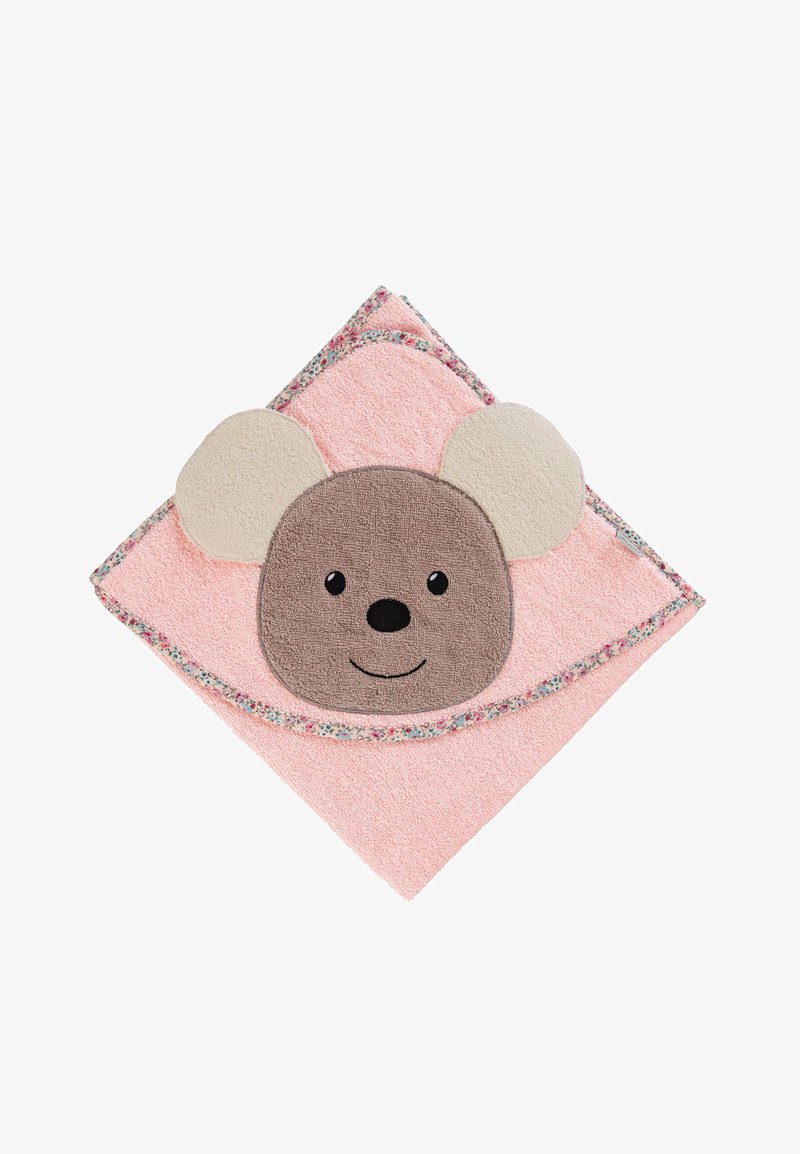 Sterntaler MOTIV-KAPUZENBADETUCH MABEL - Bath towel - zartrosa