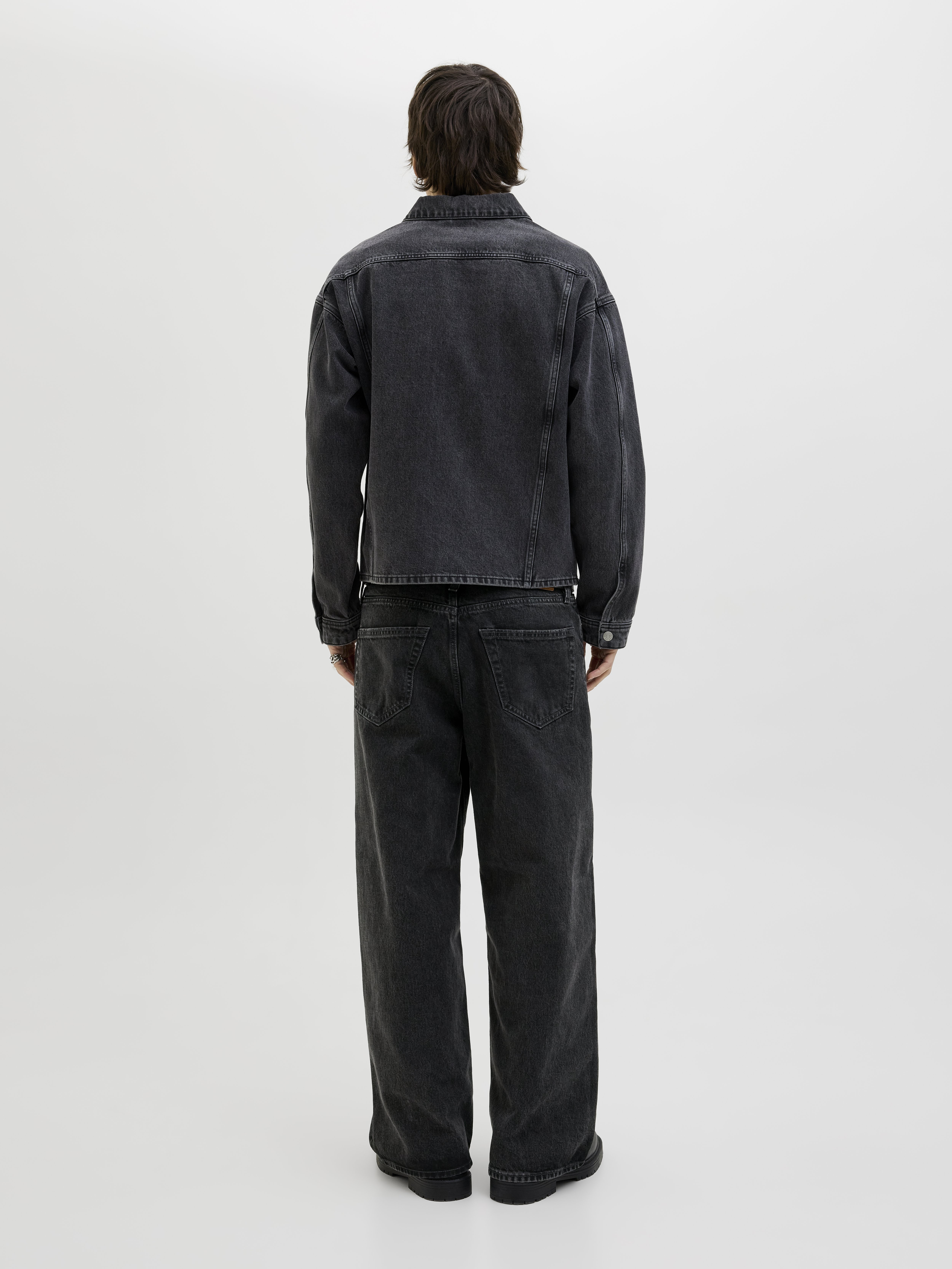 Jack & Jones JJIDAVE JJCOOPER - Baggy Jeans - black denim - Zalando.ie