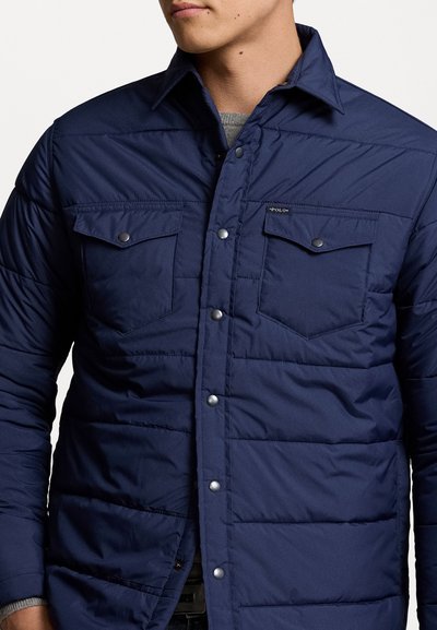 Polo Ralph Lauren QUILTED OVERSHIRT - Overgangsjakke - newport navy