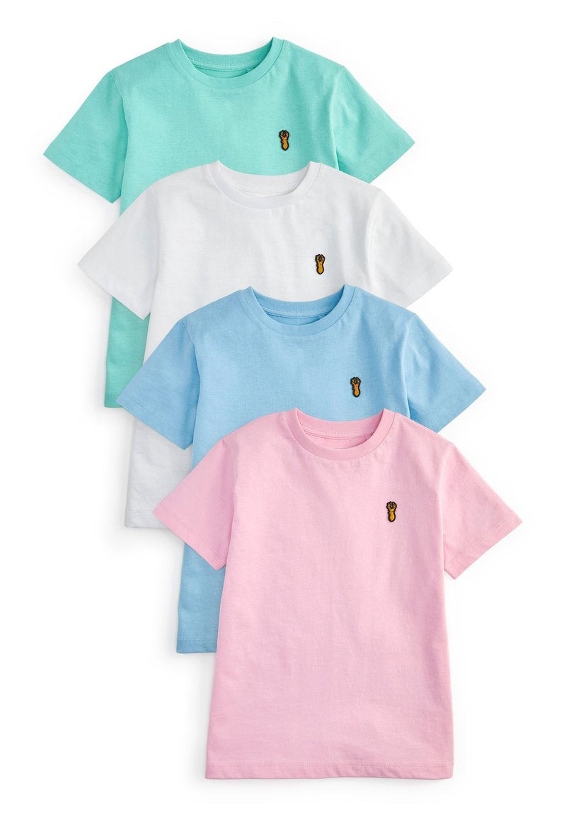 Next - 4 PACK STAG EMBROIDERED SHORT SLEEVE - Camiseta básica - pastels, Ampliar