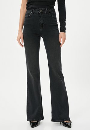 HIGH RISE  STRETCH VICTORIA   - Flared jeans - black