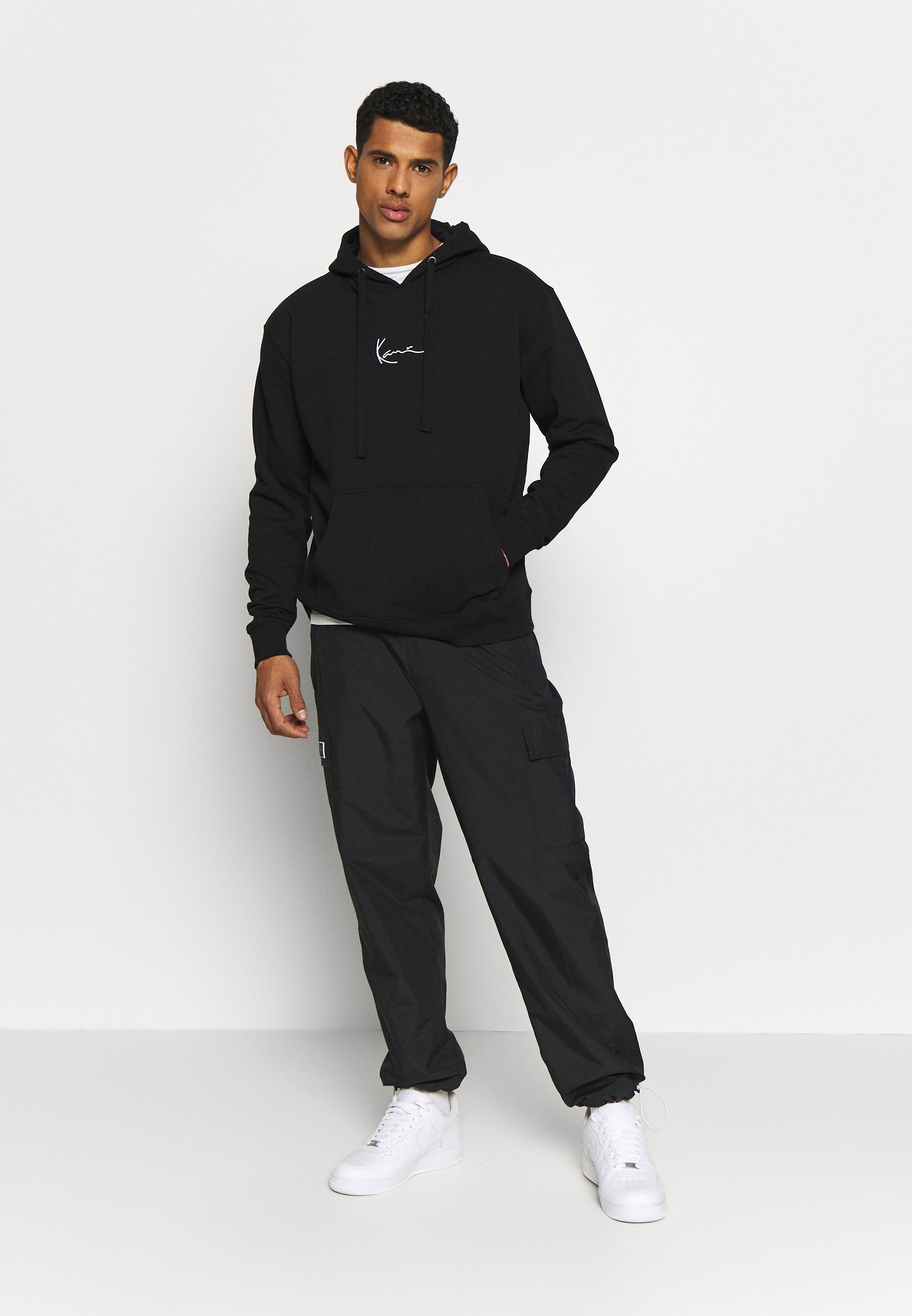 Karl Kani SIGNATURE HOODIE Kapuzenpullover blackwhite Karl Kani SIGNATURE HOODIE Kapuzenpullover blackwhite