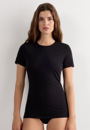 Intimissimi, ULTRAFRESH SHORT-SLEEVED - Jednoduché tričko - black