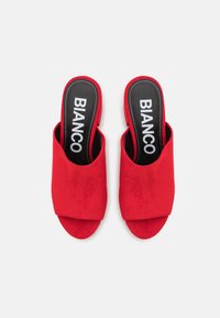 Bianco BIACATE MULE - Ciabattine con tacco - red