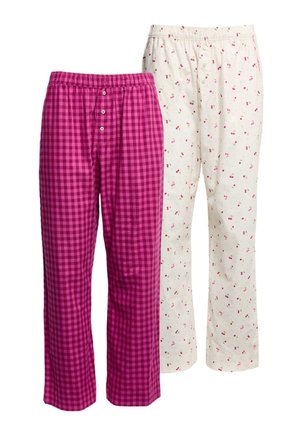 2PACK - Pyjamasbyxor - ivory mix