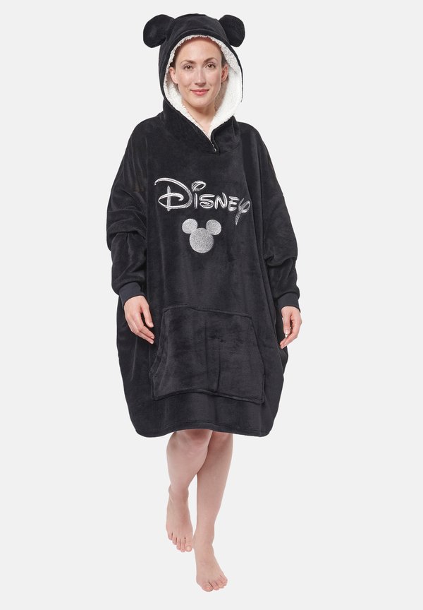 MICKEY MOUSE HOODIE MIT OHREN KUSCHEL - Bademantel - schwarz