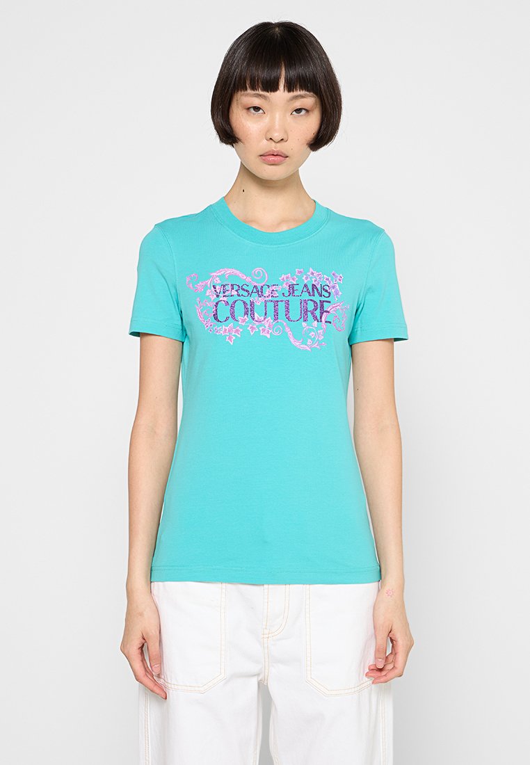 Versace Jeans Couture T-shirt print turquoise Versace Jeans Couture T-shirt print turquoise