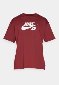 Nike SB Triko s potiskem - dark red