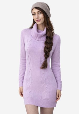 TURTLENECK MINI - Strickkleid - purple