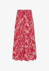 CREAM CRTIAH SKIRT - Maxinederdele - risk red toile