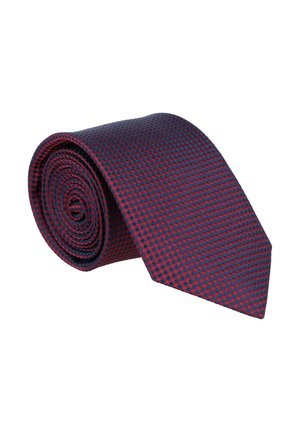 WILLEN UNI BI-COLOR - Tie - dunkelhimbeere