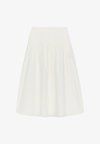 ARKET SEERSUCKER SKIRT - Jupe trapèze - white