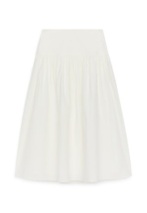 ARKET, ARKET SEERSUCKER SKIRT - Jupe trapèze - white