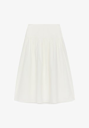 ARKET, ARKET SEERSUCKER SKIRT - Falda acampanada - white