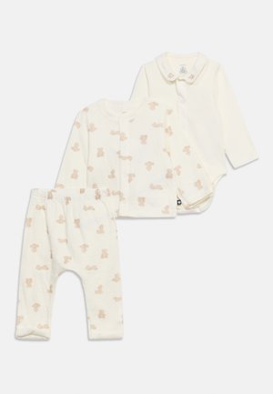 UNISEX SET - Majica z dolgimi rokavi - marshmallow/brun