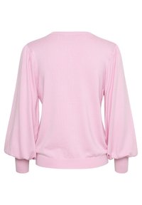 Kaffe KALIZZA - Adīta jaka - pink mist