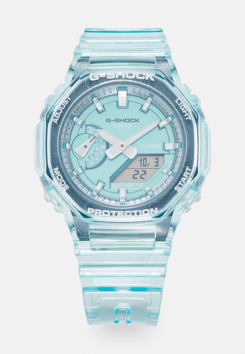 G-SHOCK - SKELETON METALLIC DIAL - Ceas - light blue, Extindeți