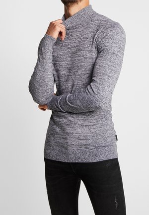 Strickpullover - mottled dark grey